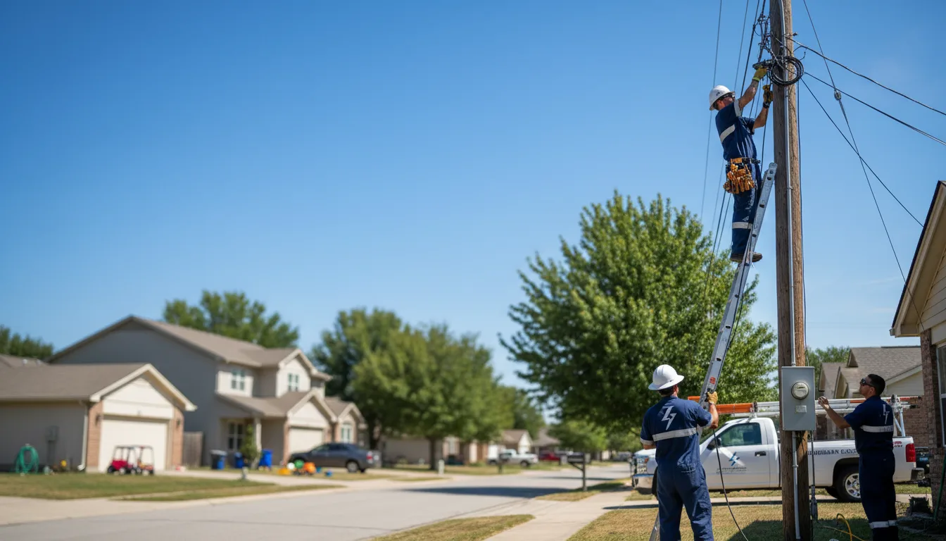 Residential electrician providing installation services in New Middletown, OH